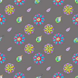 watercolor retro pattern of geometric shapes vector image