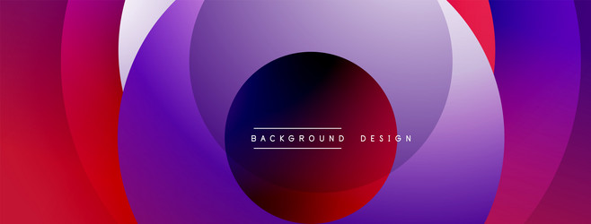 abstract circles overlap creating vibrant vector image