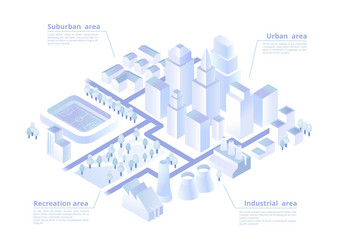 city areas map concept vector