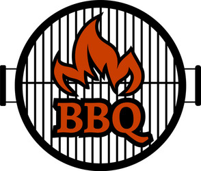 Barbecue Grill Logo Vector Image