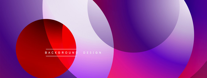 abstract background features overlapping circles vector image