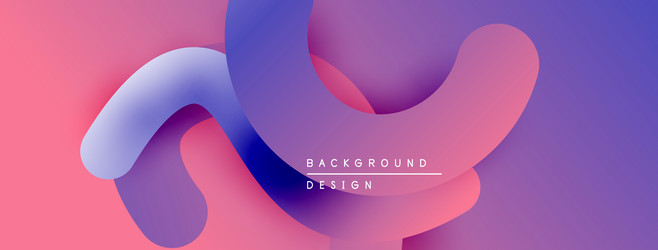 abstract fluid shapes overlap creating vibrant vector image