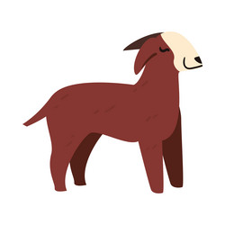 Flat goat design Royalty Free Vector Image - VectorStock