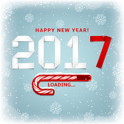 Happy new year gift card vector