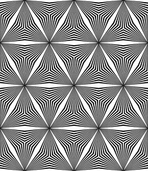 seamless hexagonal triangle line pattern vector image