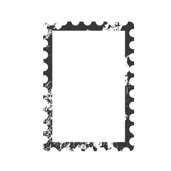 vintage empty rectangular frame with rounded vector image