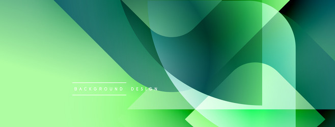 abstract green gradients overlap creating dynamic vector image