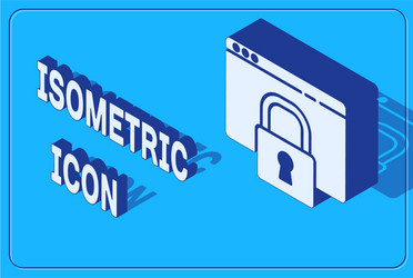 isometric secure your site with https ssl icon vector image