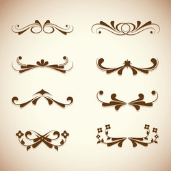 Simple decorative scripts vector