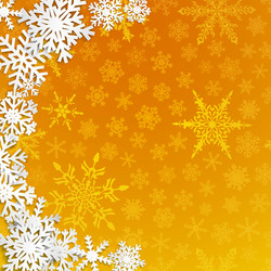 christmas background of snowflakes vector