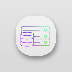 Database app icon vector