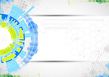 abstract technological background with various vector image