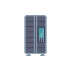 data center server rack providing computing power vector image