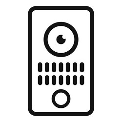 modern video intercom system with keypad access vector image