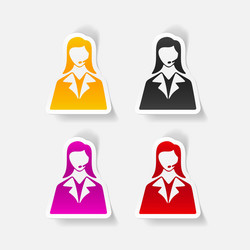 realistic design element telephone operator vector image