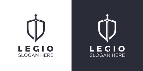 Shield armor initial logo design Royalty Free Vector Image