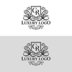 Letter m royal crown luxury logo design Royalty Free Vector
