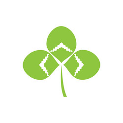 clover icon on background for graphic and web vector image