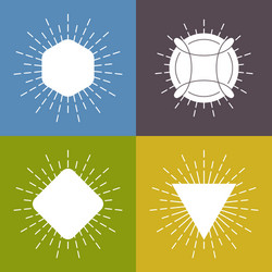 set framework for multi colored backgrounds vector image