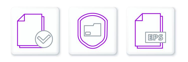 set line eps file document and check vector image