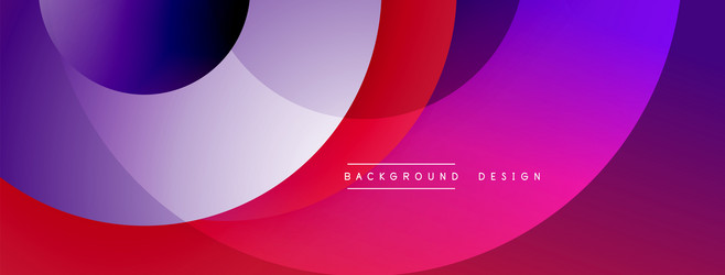 abstract colorful overlapping circles create vector image