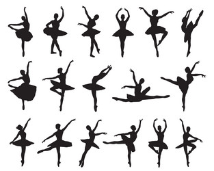 Ballerina Silhouette Vector Image