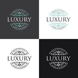 Luxury Logo Template - Royal & Elegant Vector Image
