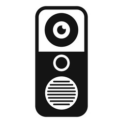 intercom system offering enhanced security vector image