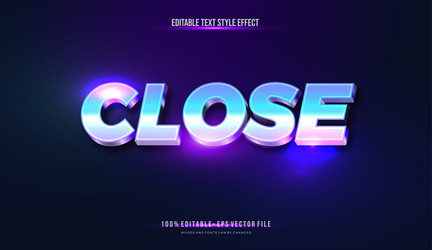 Modern editable text style effect gradient color vector