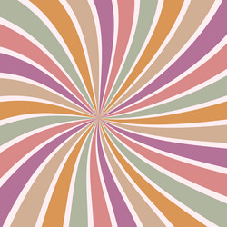 sunburst background abstract summer retro pattern vector image