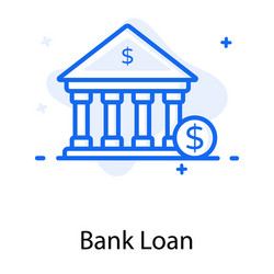 Bank loan Royalty Free Vector Image - VectorStock
