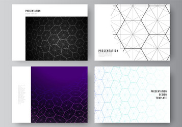 layout presentation slides design vector image