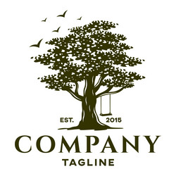 Elegant Tree Logo Royalty Free Vector Image - VectorStock
