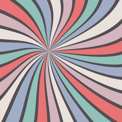 sunburst background abstract summer retro pattern vector image