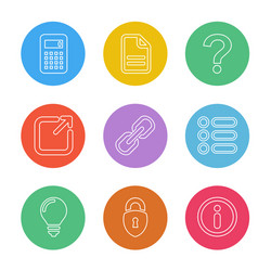 user interface buttons application multimedia vector image