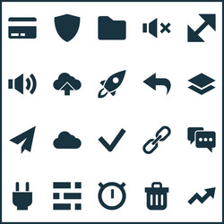 User Interface Icons - Resize & Edit vector image