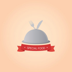 isolated menu icons and text on a colored vector image