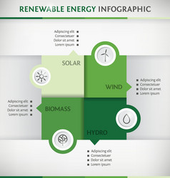 Infographic renewable Royalty Free Vector Image
