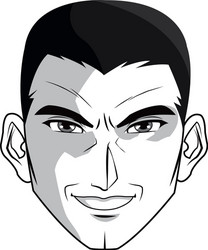 Two male anime Royalty Free Vector Image - VectorStock
