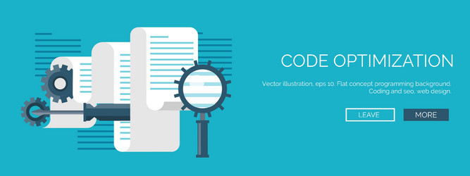 Flat background coding vector