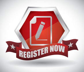 Register button design vector