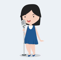 A Girl Singing Song Clipart Vector Images (over 230)