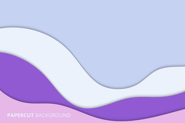 smooth layered abstract papercut background vector image