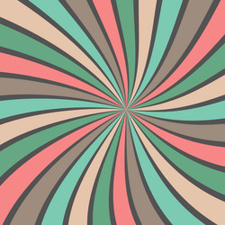 sunburst background abstract summer retro pattern vector image