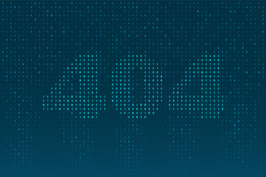 abstract code as error 404 vector image