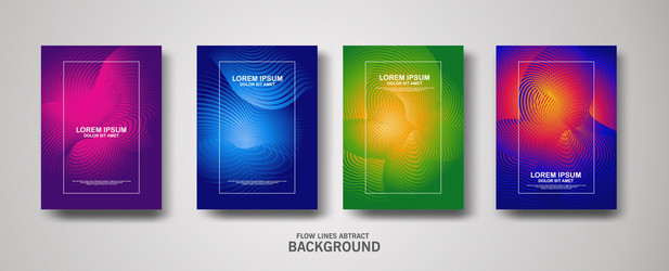 abstract flow lines pattern background vector image