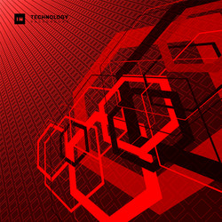 abstract geometric overlapping hexagon shape vector