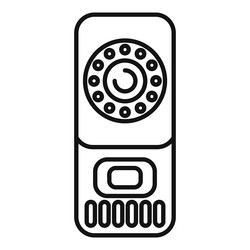 modern intercom system with security camera vector image
