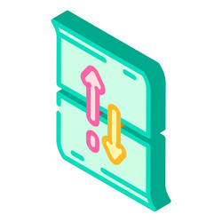 scroll hijacking ux ui design isometric icon vector image
