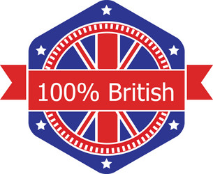 Britannia flag badge vector